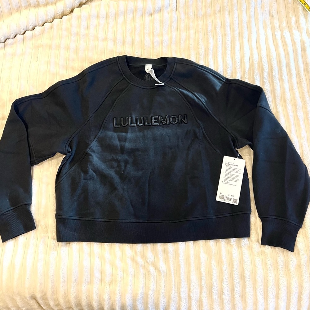 Lululemon Athletica Black Cropped Hoodie